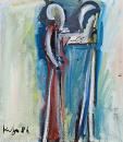 Zeus-couple in white space