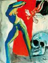 Nude with skull and elf